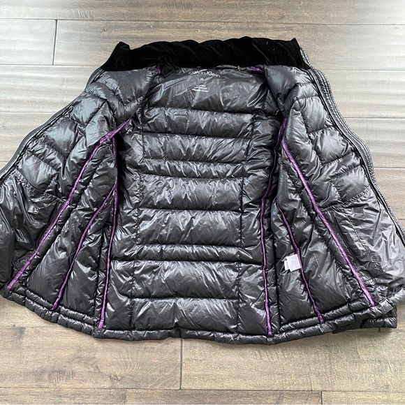 𝅺Calvin Klein Women’s XL Packable Lightweight Premium Down Jacket Black - Picture 7 of 12
